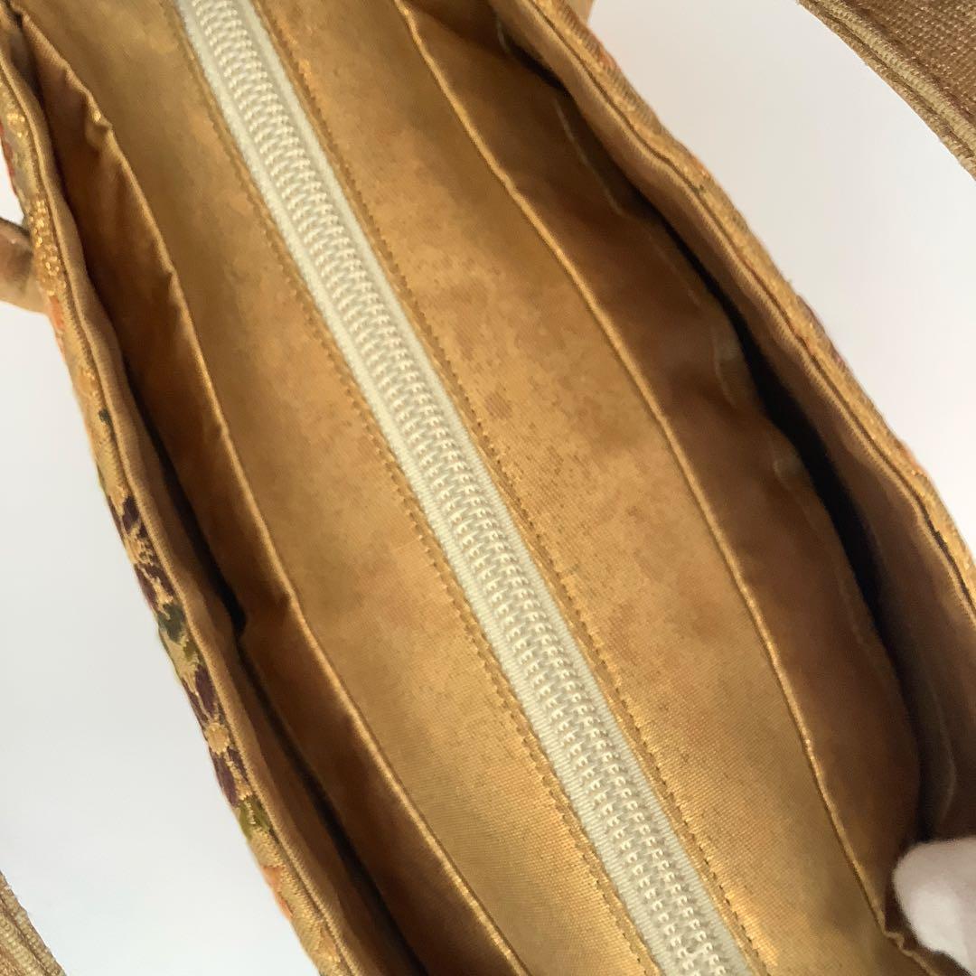 利休バッグ★和装バッグ★ゴールド