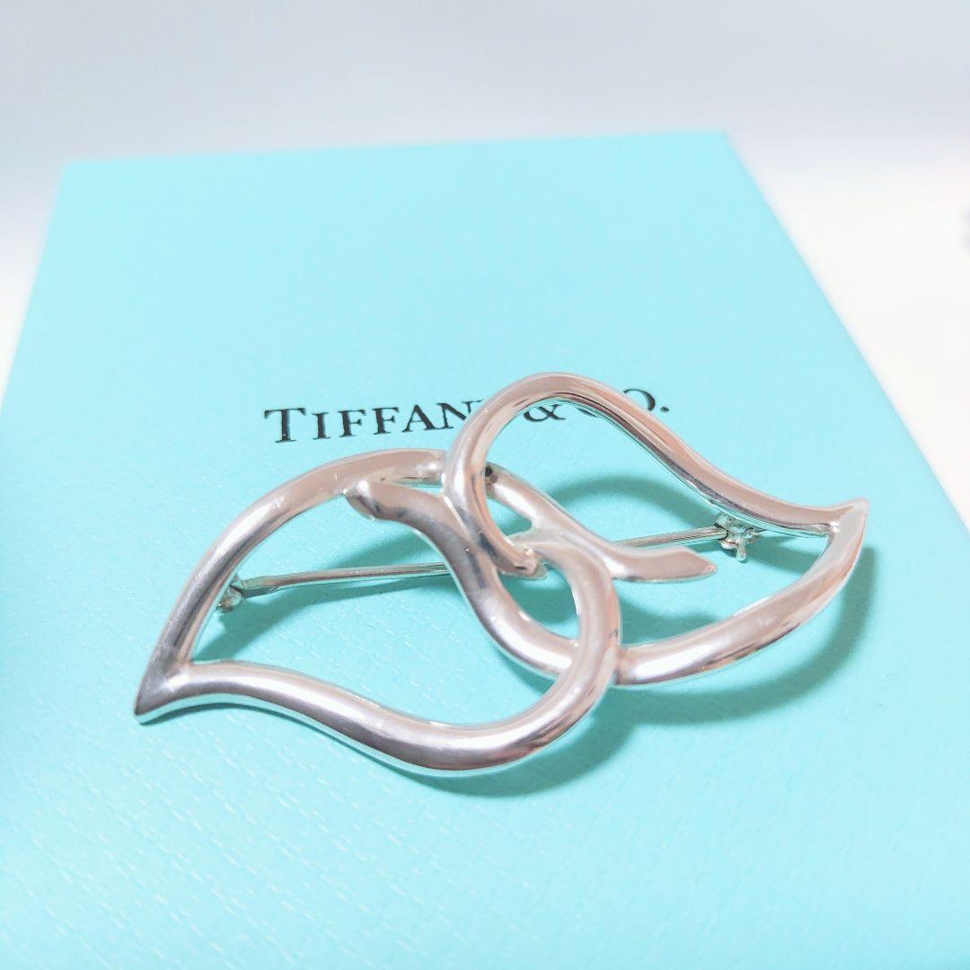 Tiffany ブローチ ダブルリーフ ブローチ オールドティファニー 希少
