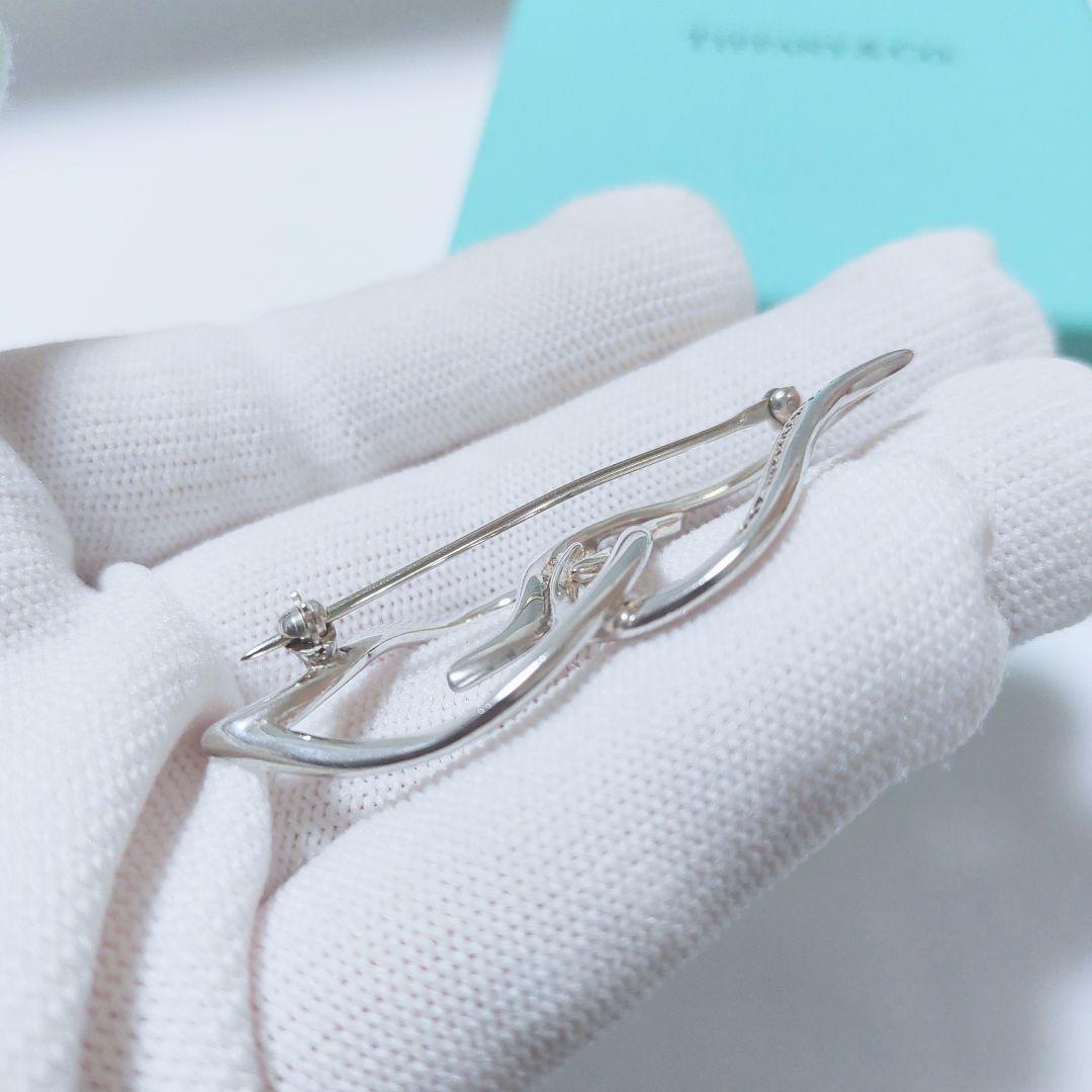 Tiffany ブローチ ダブルリーフ ブローチ オールドティファニー 希少