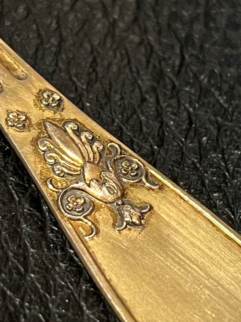 フランス　純銀製　スターリングシルバー950製　シュガーシフター　ヴェルメイユ