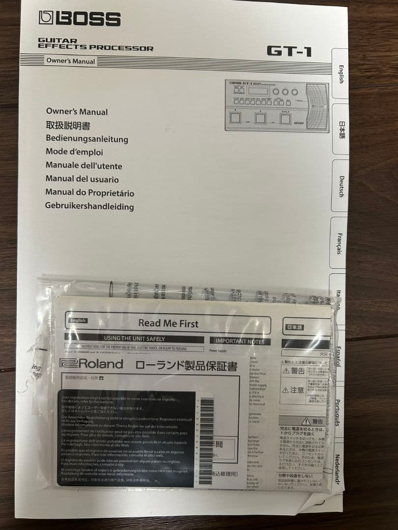 BOSS　GT-1　ACアダプター付き