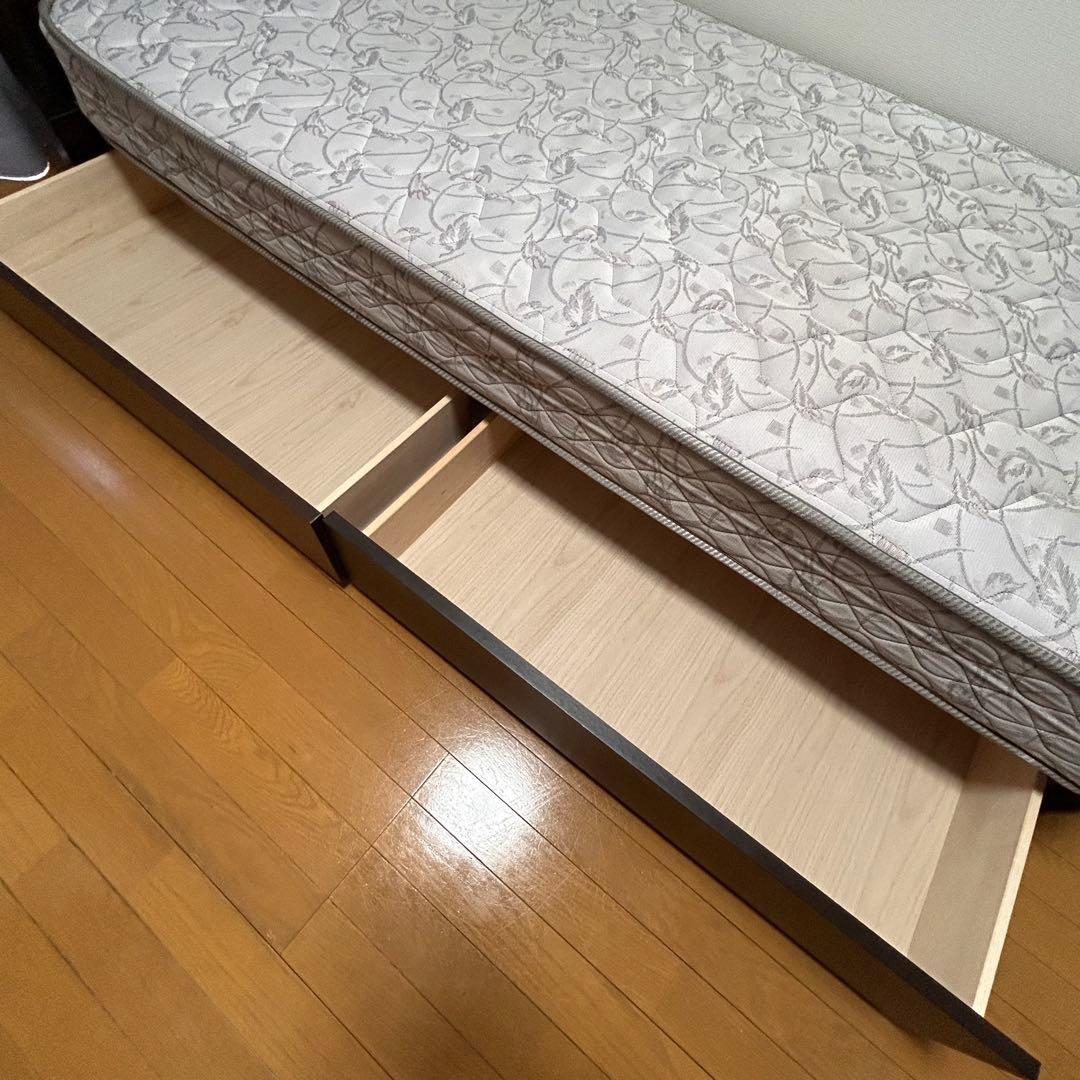 【美品✨】フランスベッド　シングル　マットレス　ベッドフレーム付き