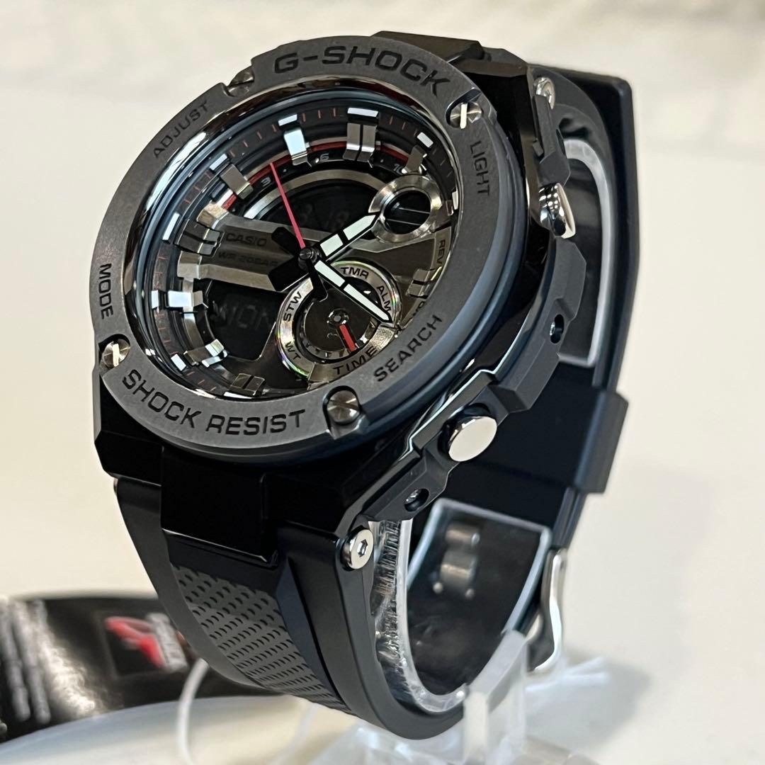 【新品、未使用】G-SHOCK GST-210　マットブラック　メンズ　腕時計