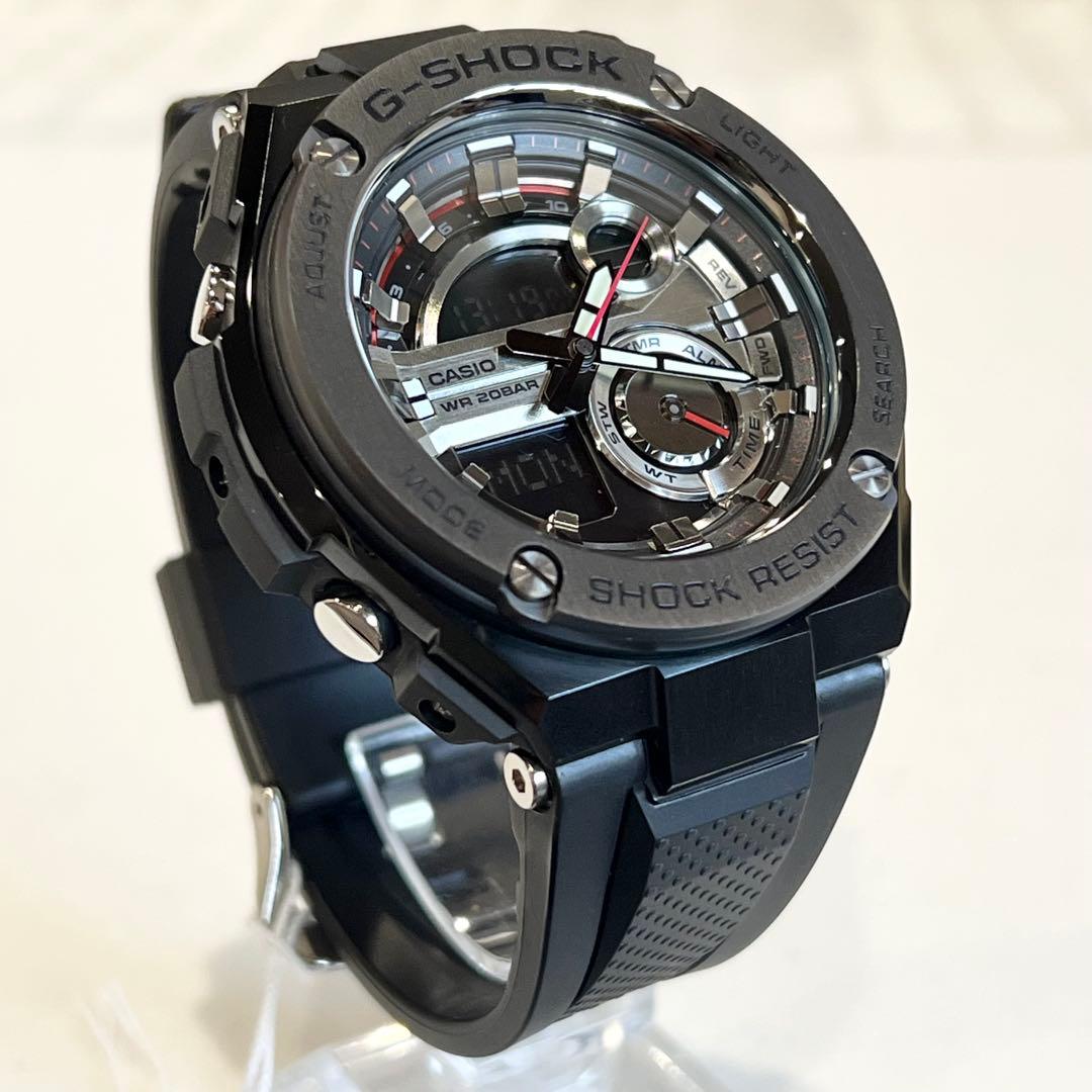 【新品、未使用】G-SHOCK GST-210　マットブラック　メンズ　腕時計