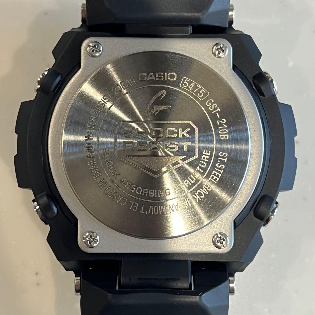 【新品、未使用】G-SHOCK GST-210　マットブラック　メンズ　腕時計