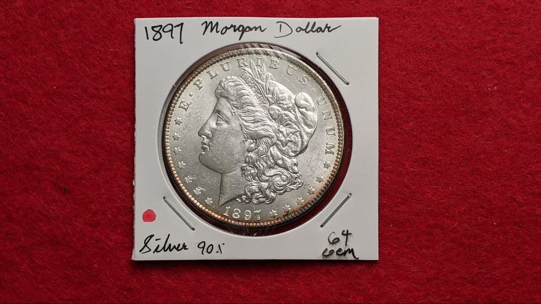 B*k様 1897年 アメリカ $1 銀貨 モルガン Morgan ドル 古銭