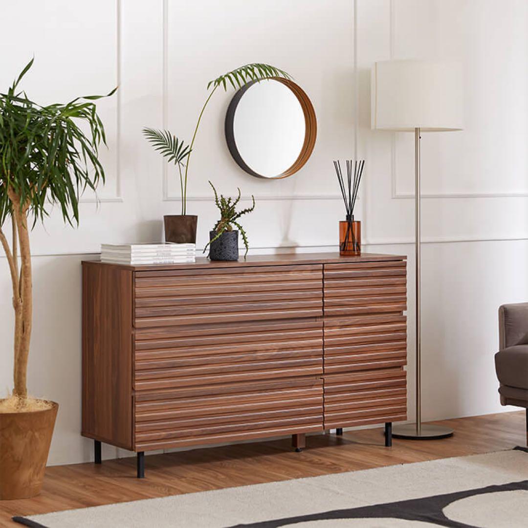 【売り出し中】ロウヤ チェスト タンス ローチェスト 木目調