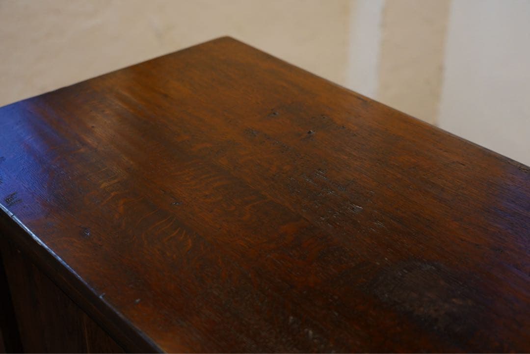 フランスアンティーク　1800年代　古木　キャビネット　カウンター