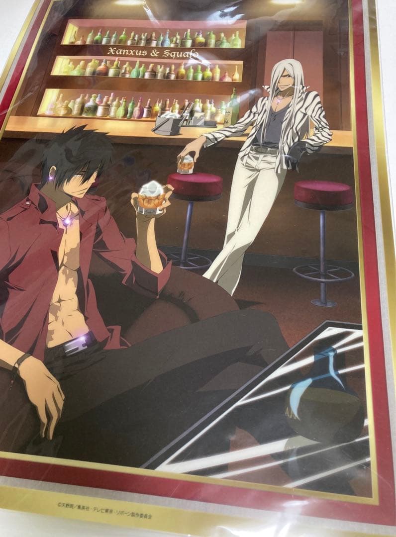 家庭教師ヒットマンREBORN! XANXUS スクアーロ　クリアポスター