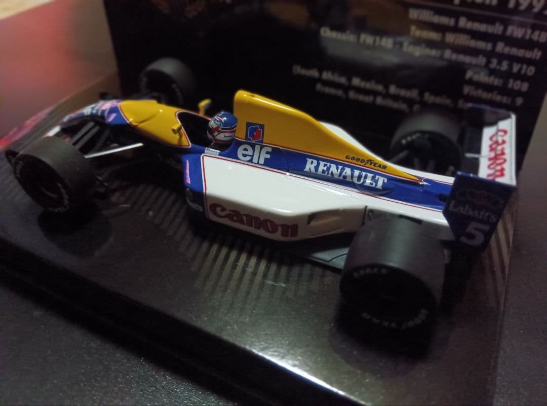1/43 ミニチャンプス　ウイリアムズ　FW14B マンセル　チャンピオンBOX