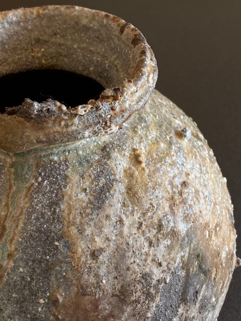 信楽焼　壺　古谷道生　　#2201