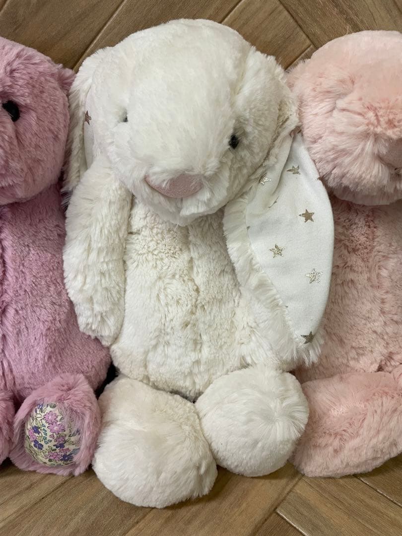   うさぎ　ぬいぐるみ　花柄×3 ノーマル×3