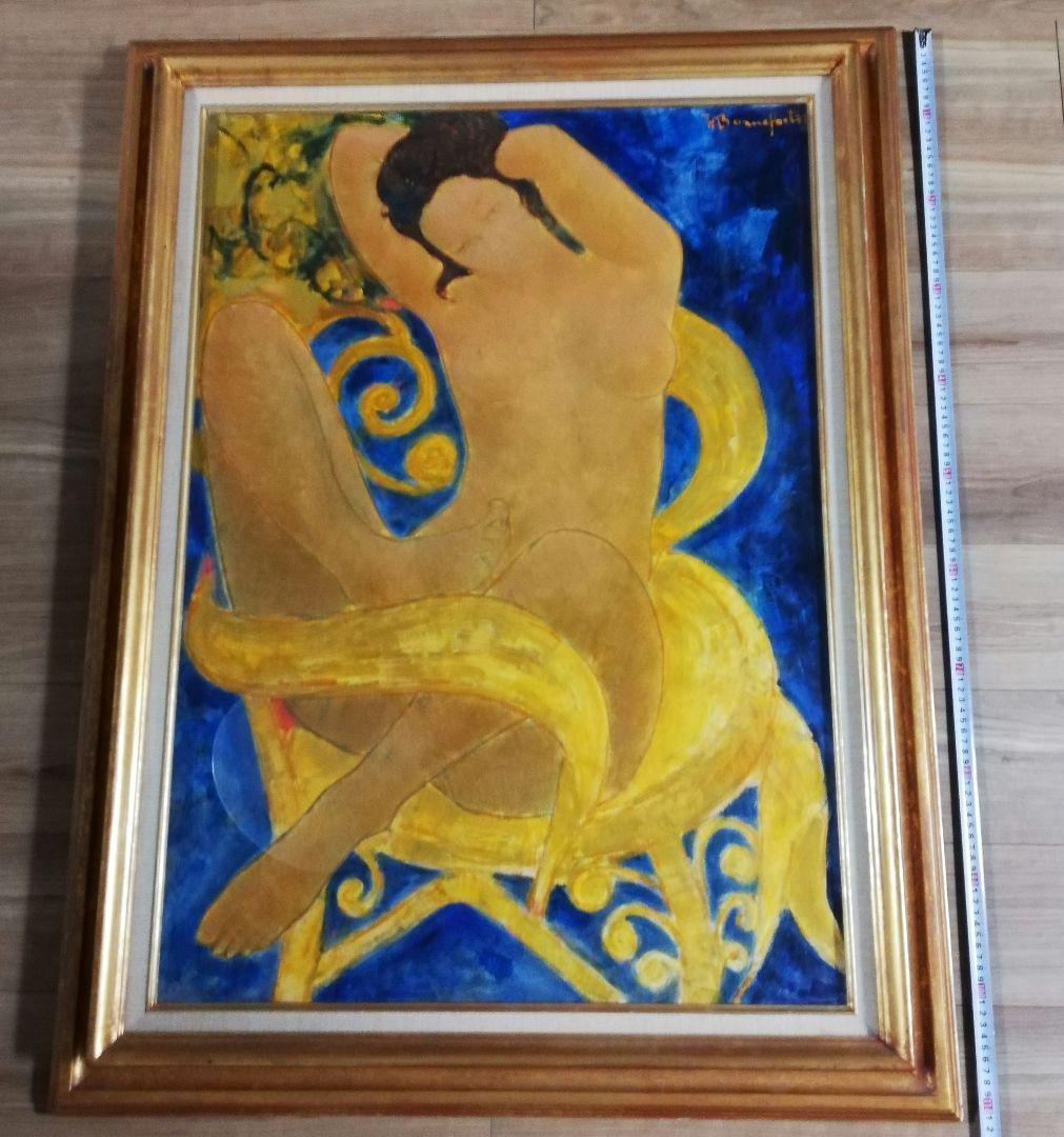 アラン・ボンヌフォア　Alain Bonnefoit　肉筆油絵　一点もの　真筆