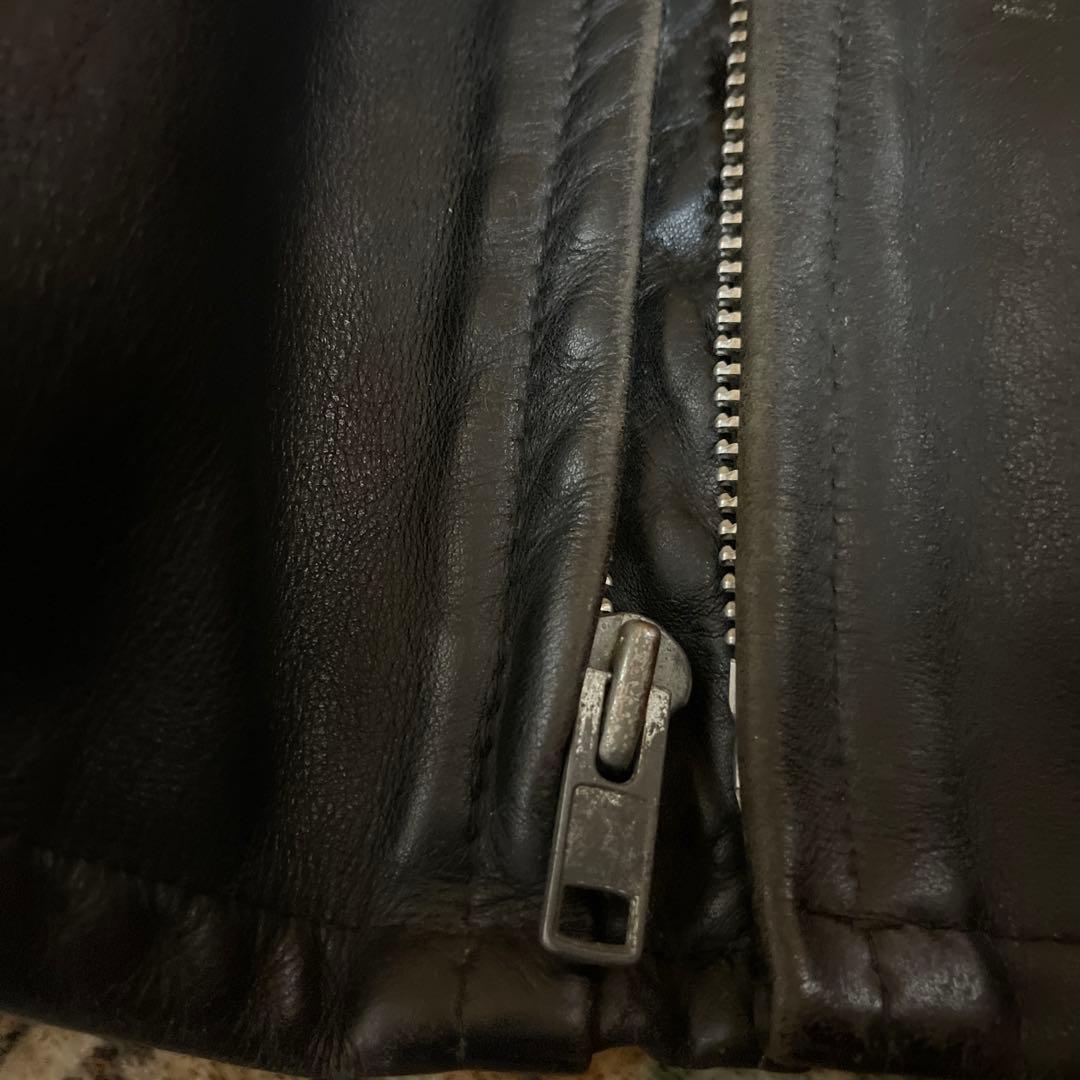 ショットシングルライダース ダメージ加工ビンテージ