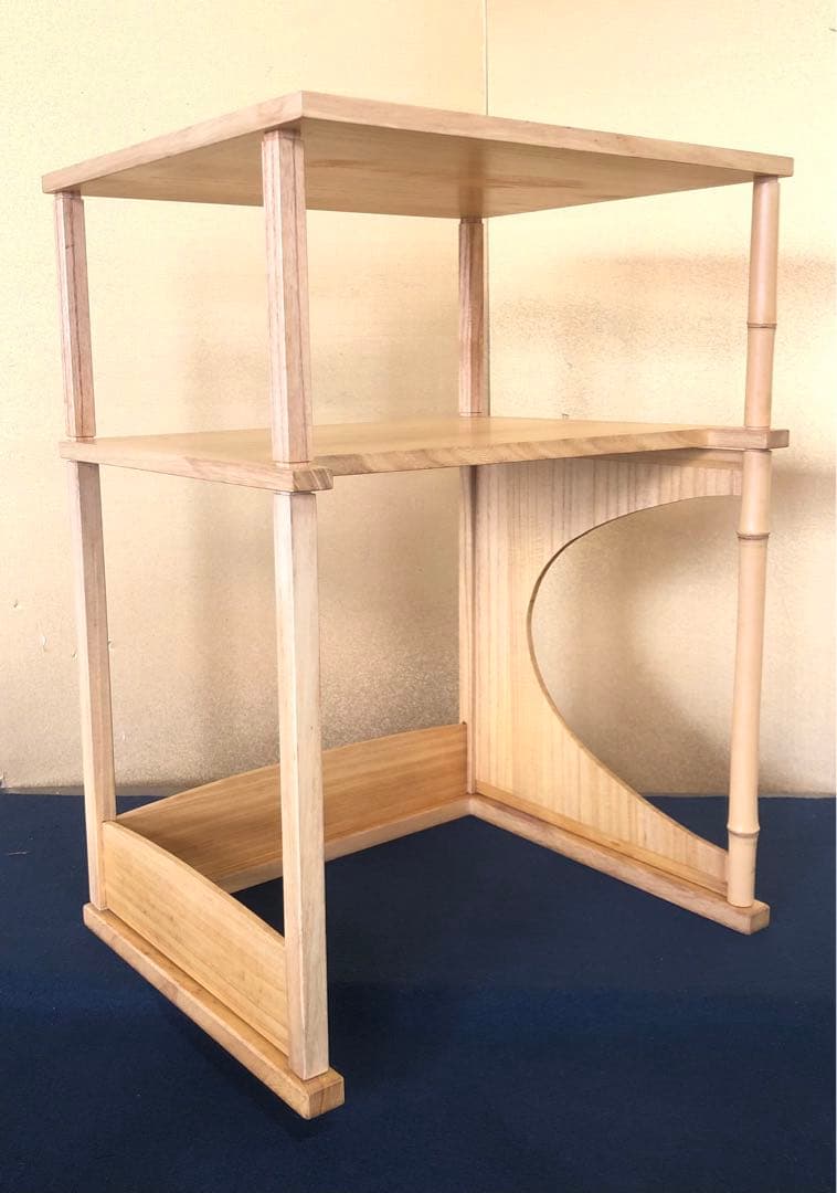 《レ》茶道具 猿臂棚 えんび棚 組立式 田原一斎作 元箱　251121え5