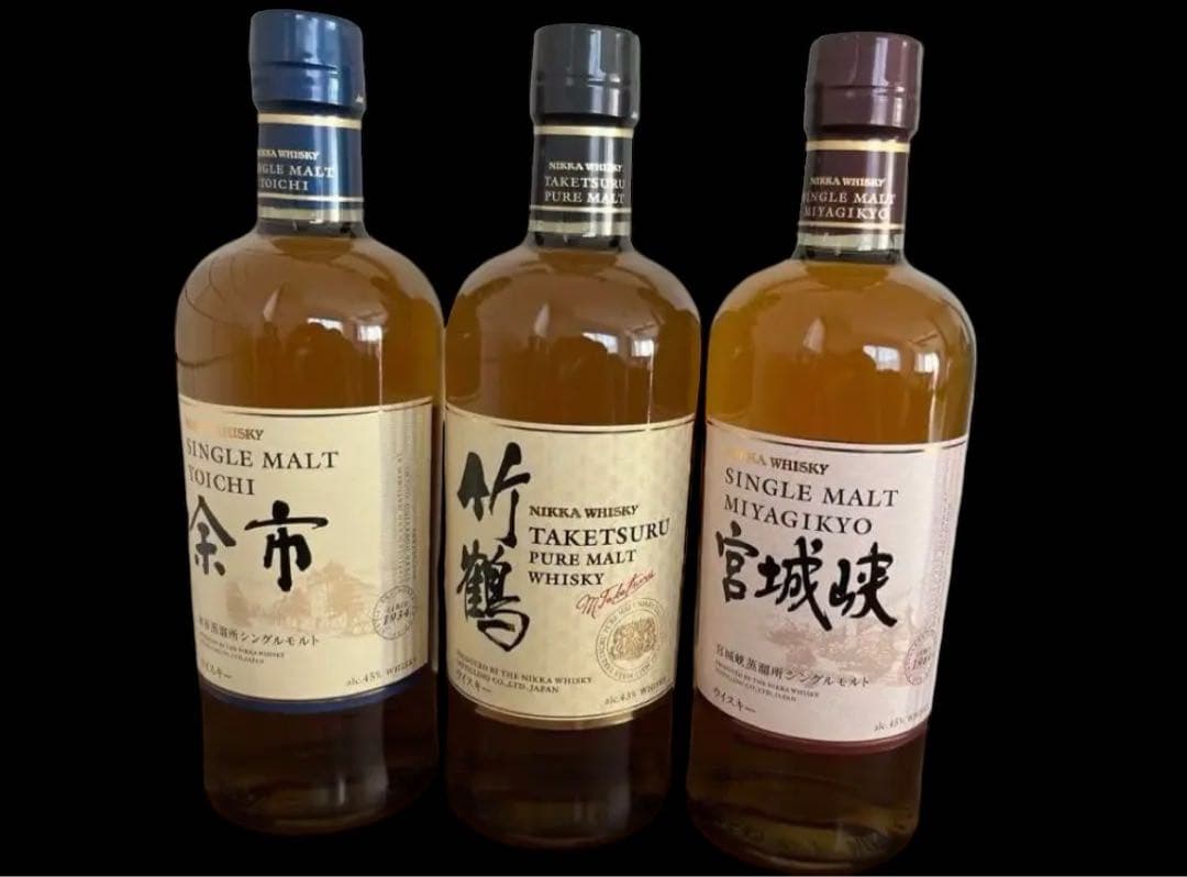 ニッカウイスキー 余市 竹鶴 宮城峡 ザ・ニッカ×2 【5本セット】