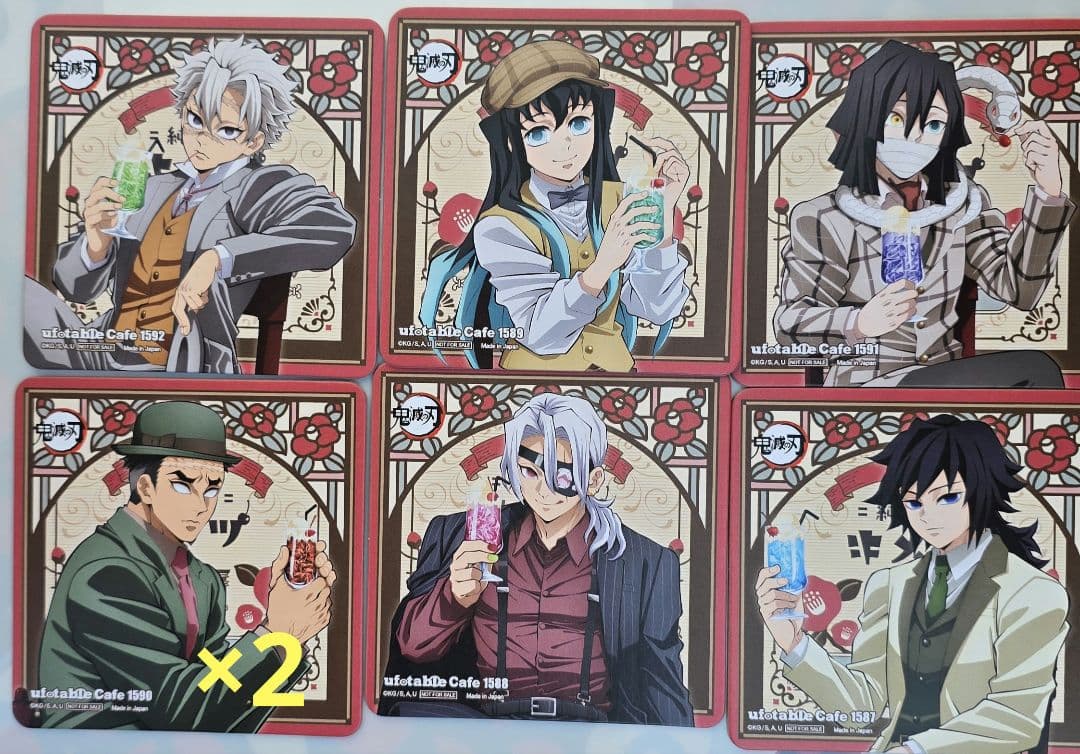 鬼滅の刃 ufotable AGF 2024 純喫茶 コースター 義勇 実弥