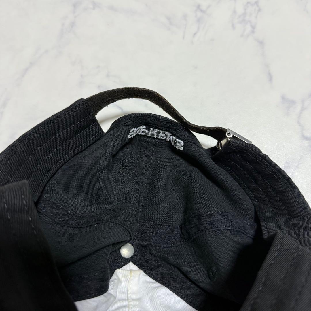 【USA製】supreme シュプリーム 帽子 キャップ ロゴ入り ブラック