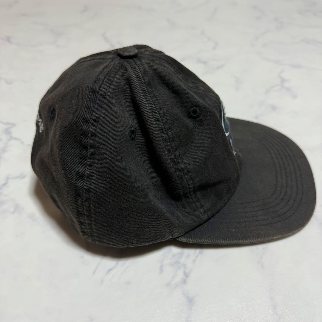 【USA製】supreme シュプリーム 帽子 キャップ ロゴ入り ブラック