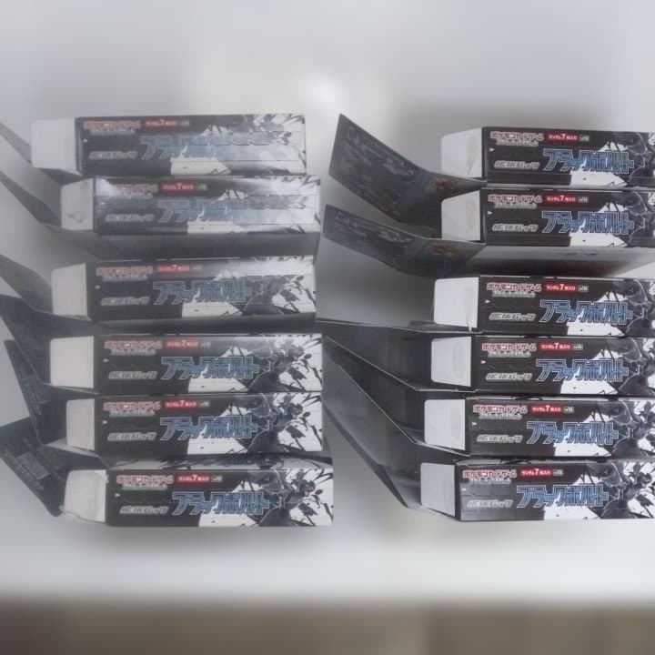 空箱ポケモンカード12箱ブラックボルト+空カートン1箱