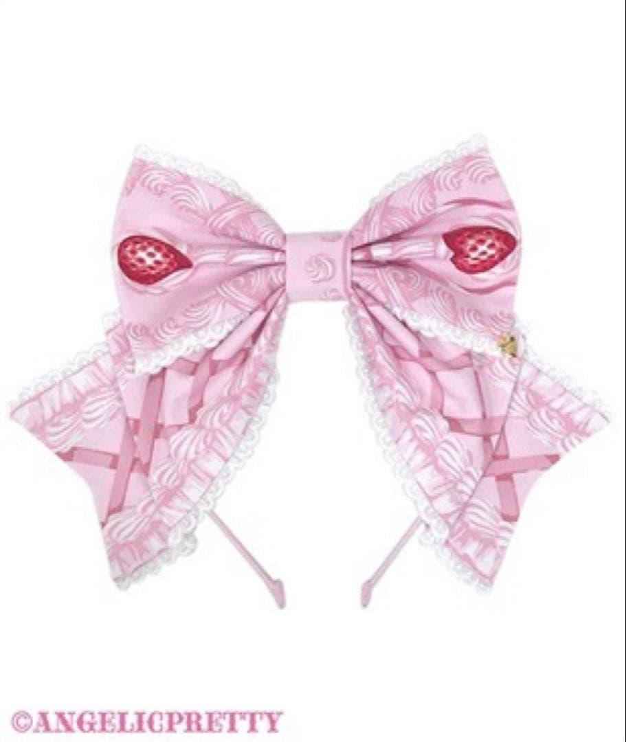 Decoration Strawberryカチューシャ　ピンク