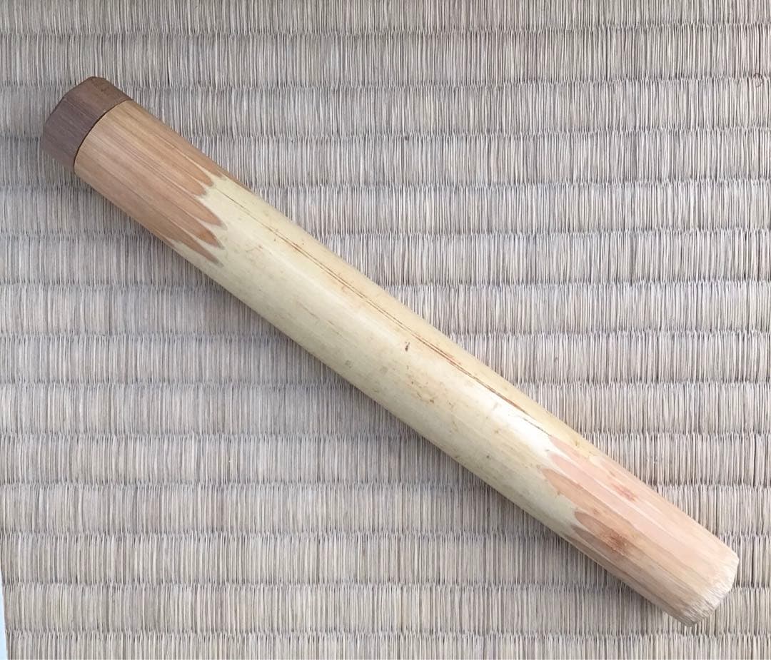 茶杓(古升)銘:萩の露　11代松尾宗倫作　葆光斎書付　栞　共筒　共箱S85CS