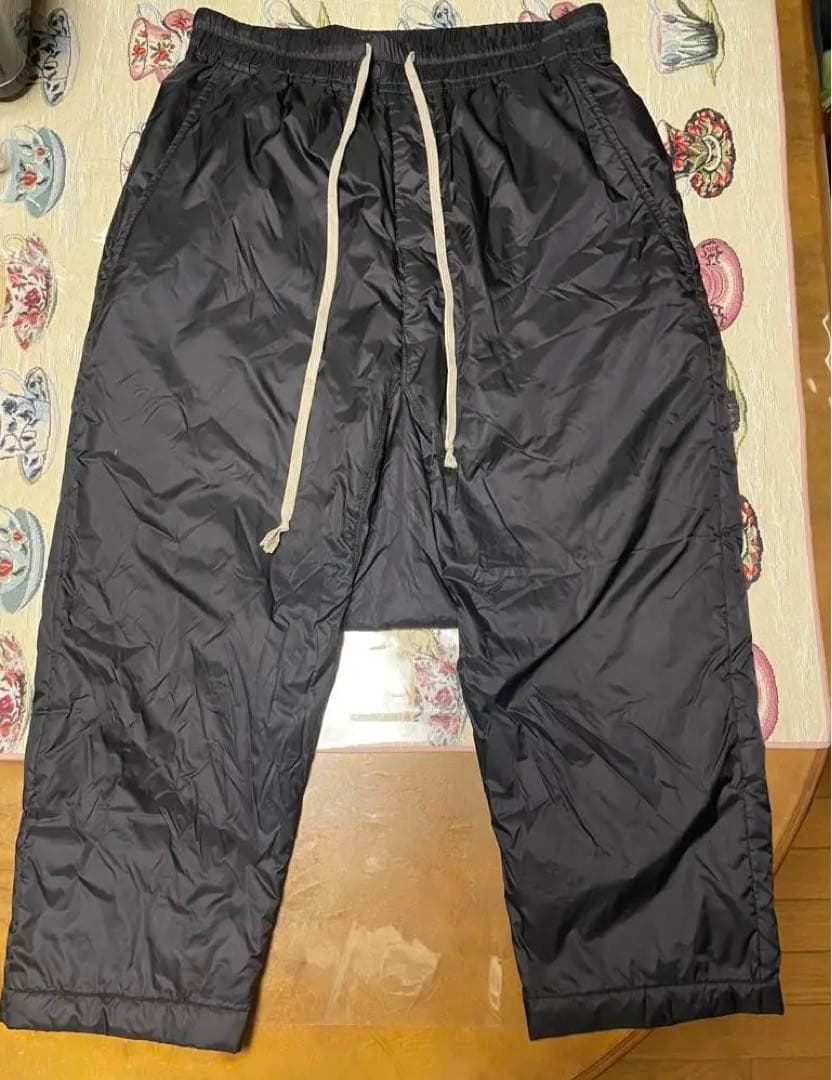 RickOwens DRAWSTRING CROPPED WOVEN サルエル