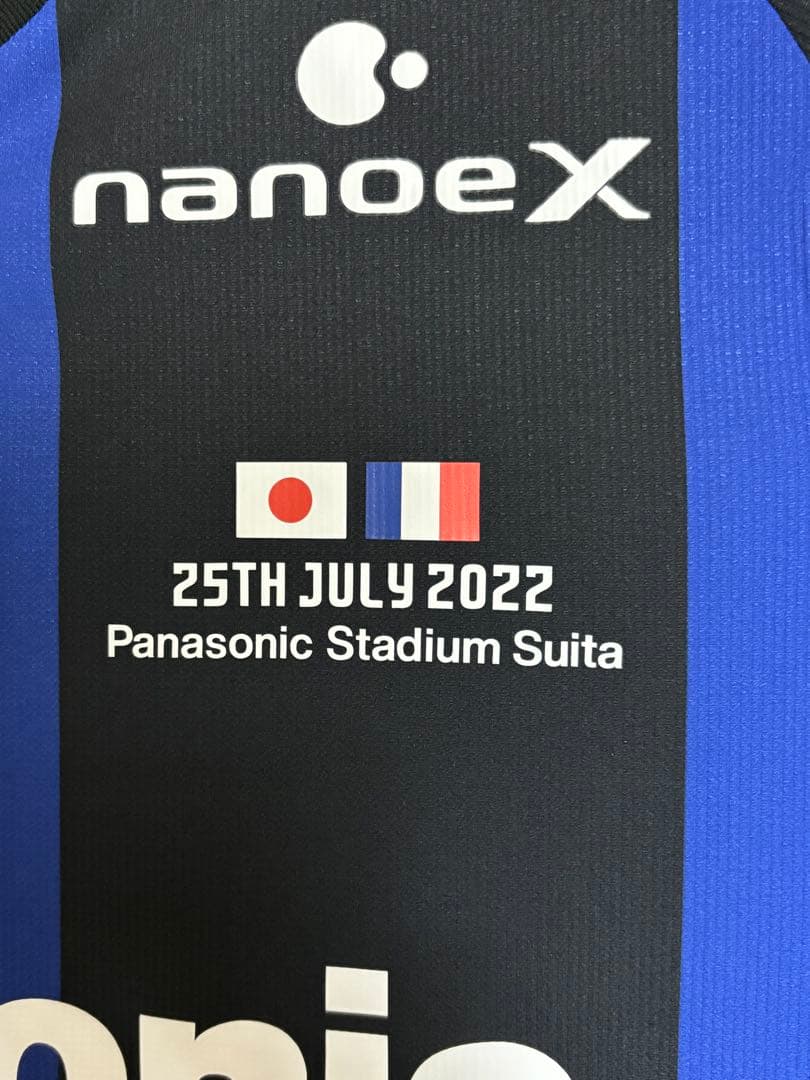 2022ガンバ大阪オーセンティックユニフォーム PSG戦着用 小野瀬康介