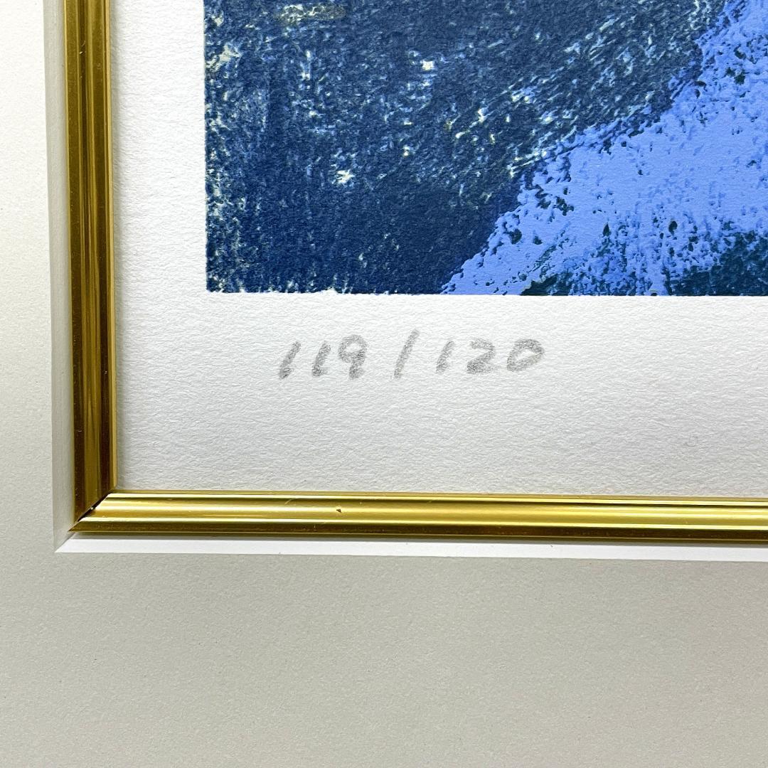 ダン・ウィン『秋に釣る』大判 リトグラフ 真作 直筆サイン入り1992