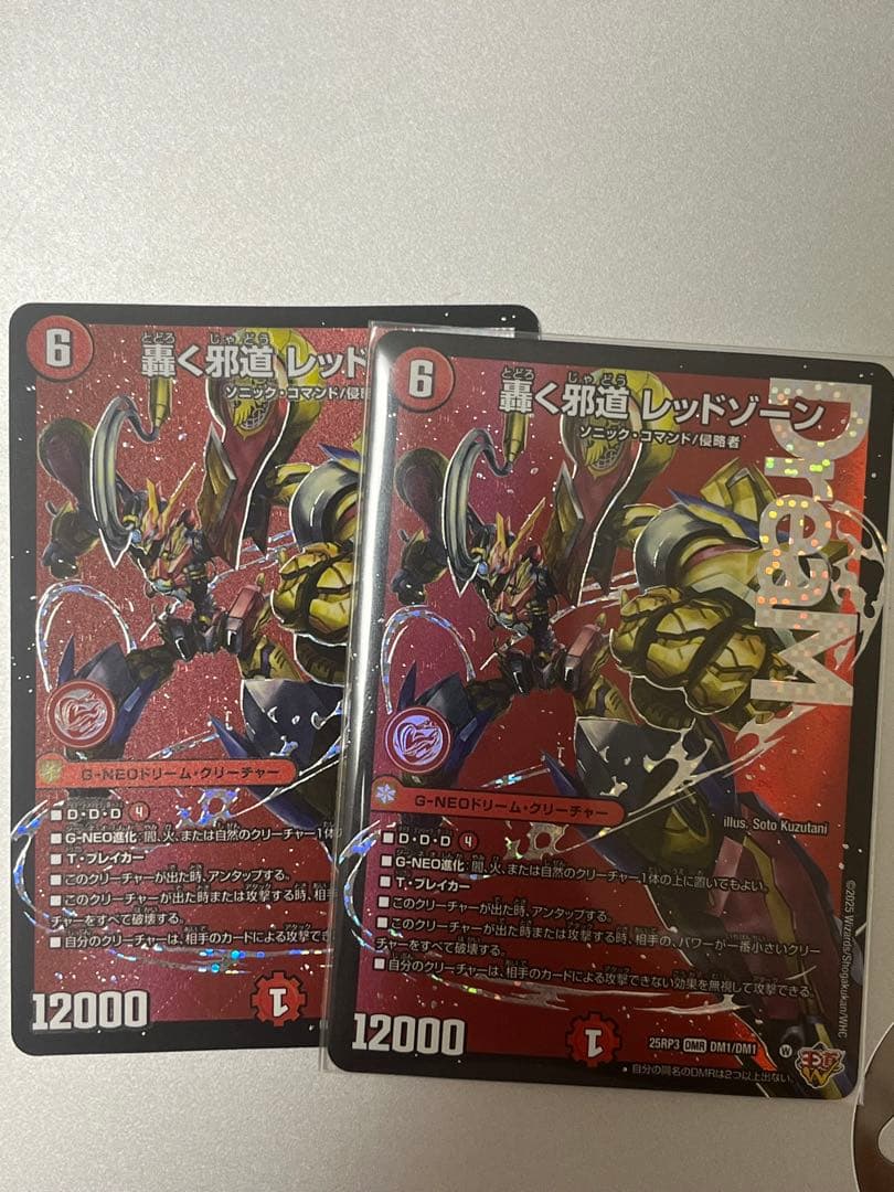 デュエマ　轟く邪道レッドゾーン　2枚