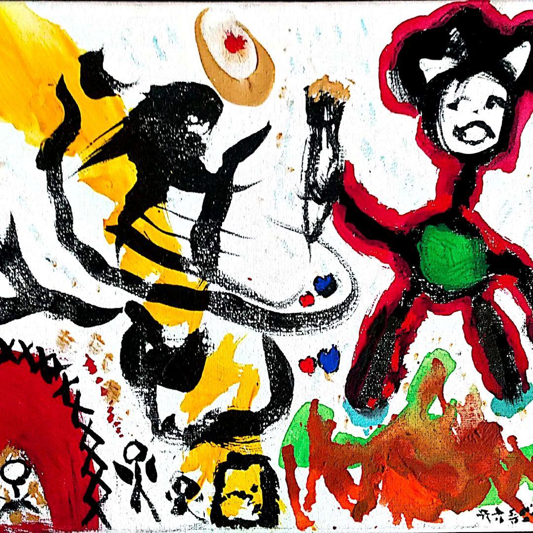 キャンバス作品「進化」