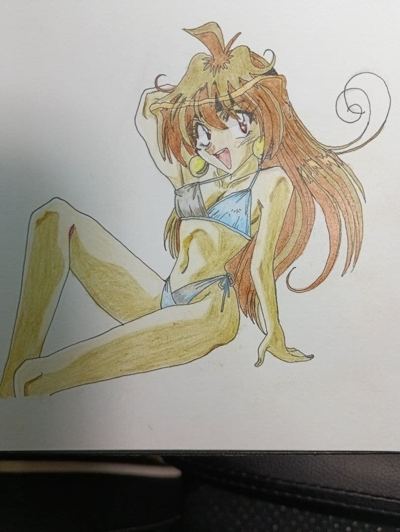 アニメ ビーチ水着キャラクター イラスト