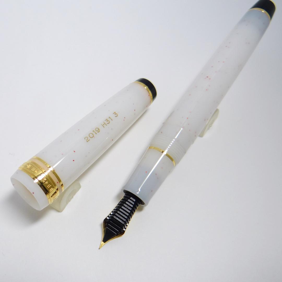 【訳有・状態良好】セーラー 万年筆 四季織 雪月空葉 雪椿 SAILOR