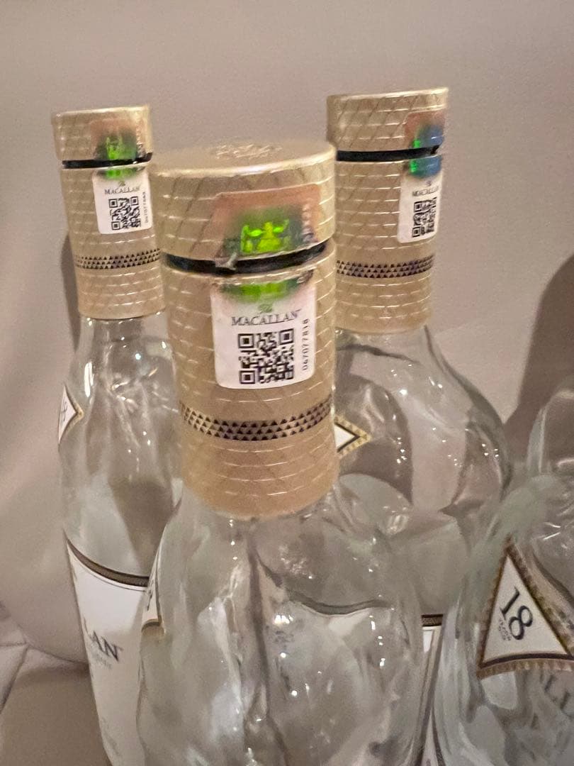 The Macallan 18年 シェリーオークカスク　空瓶5本