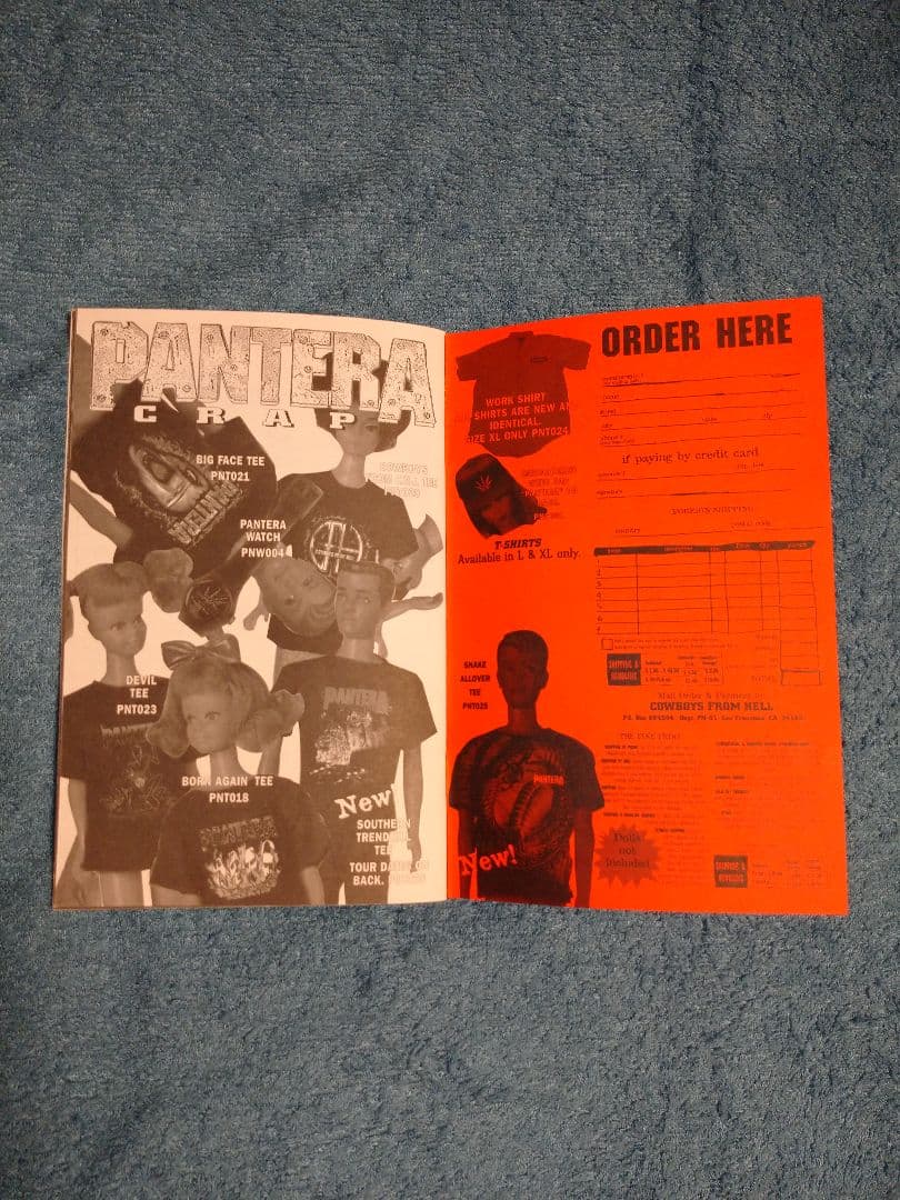 パンテラ PANTERA 直筆サイン 色紙 ポストカード ヴィンテージ