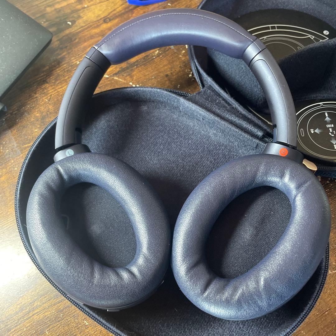 SONY ワイヤレスヘッドホン ダークブルー