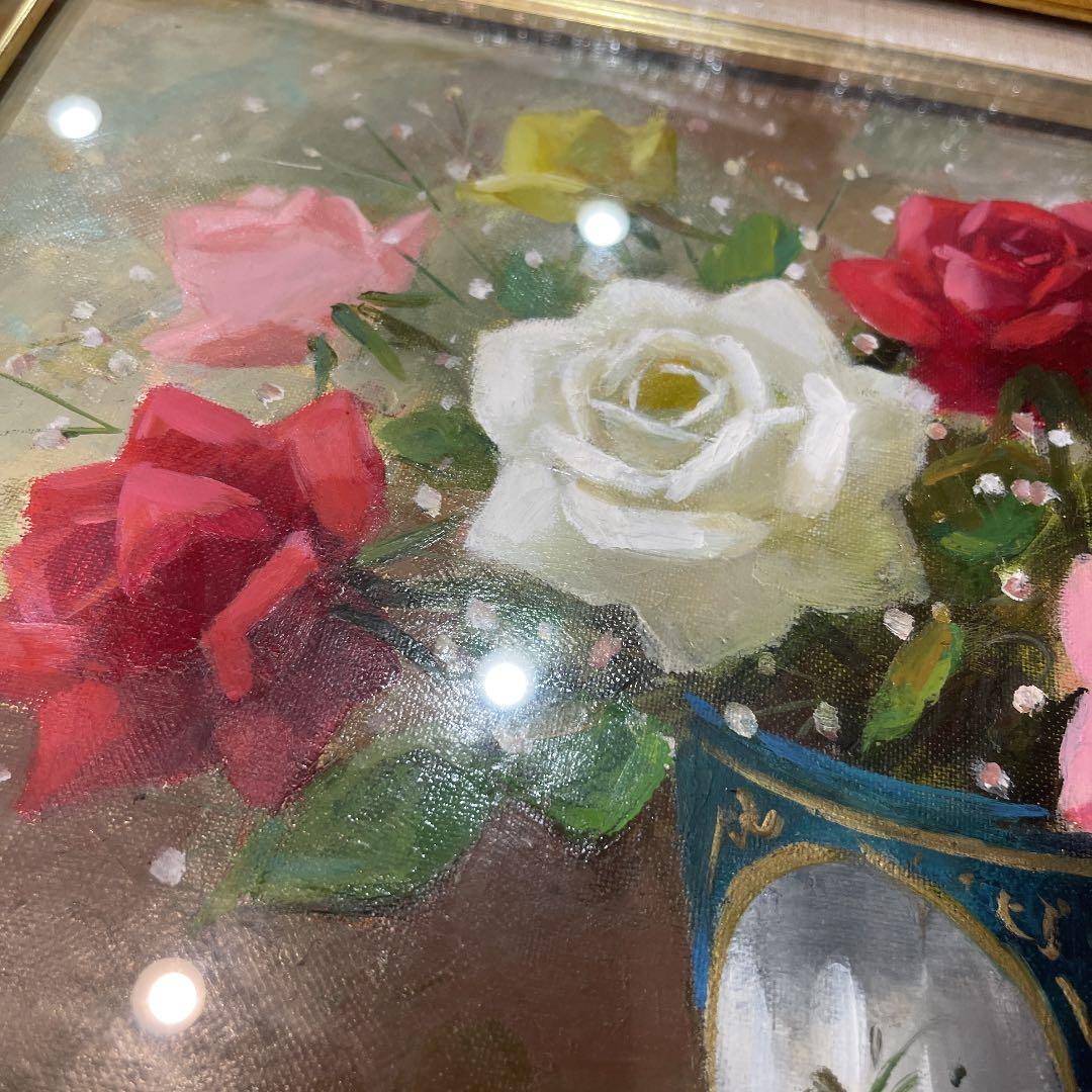 sakura☆です。 日野　皖 『薔薇』 油絵・油彩画　Ｆ６(６号)
