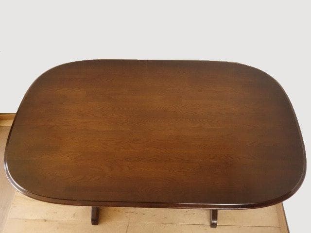 飛騨産業　ダイニングテーブル1500　アンティーク　天板のみ再塗装　USED