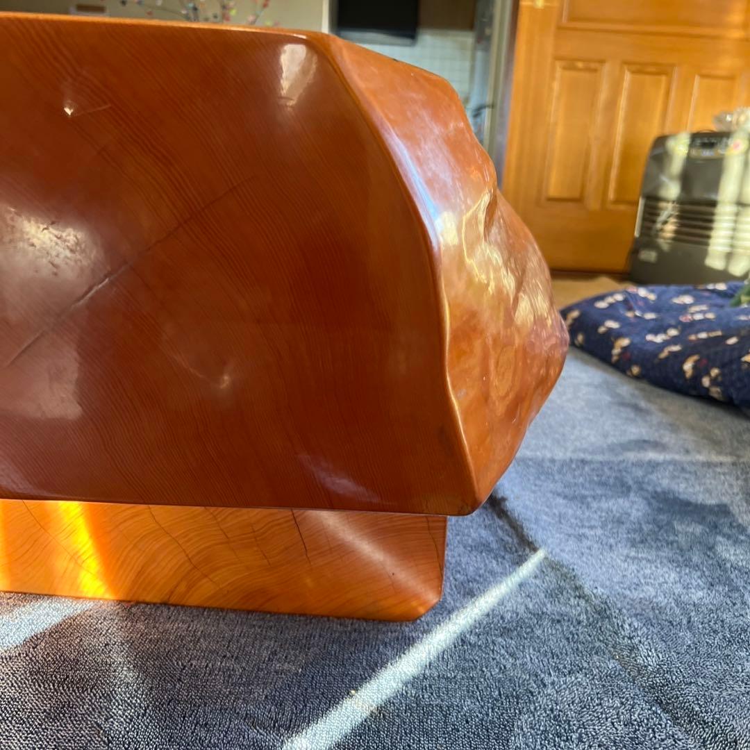 花梨か杉の木一枚板テーブル