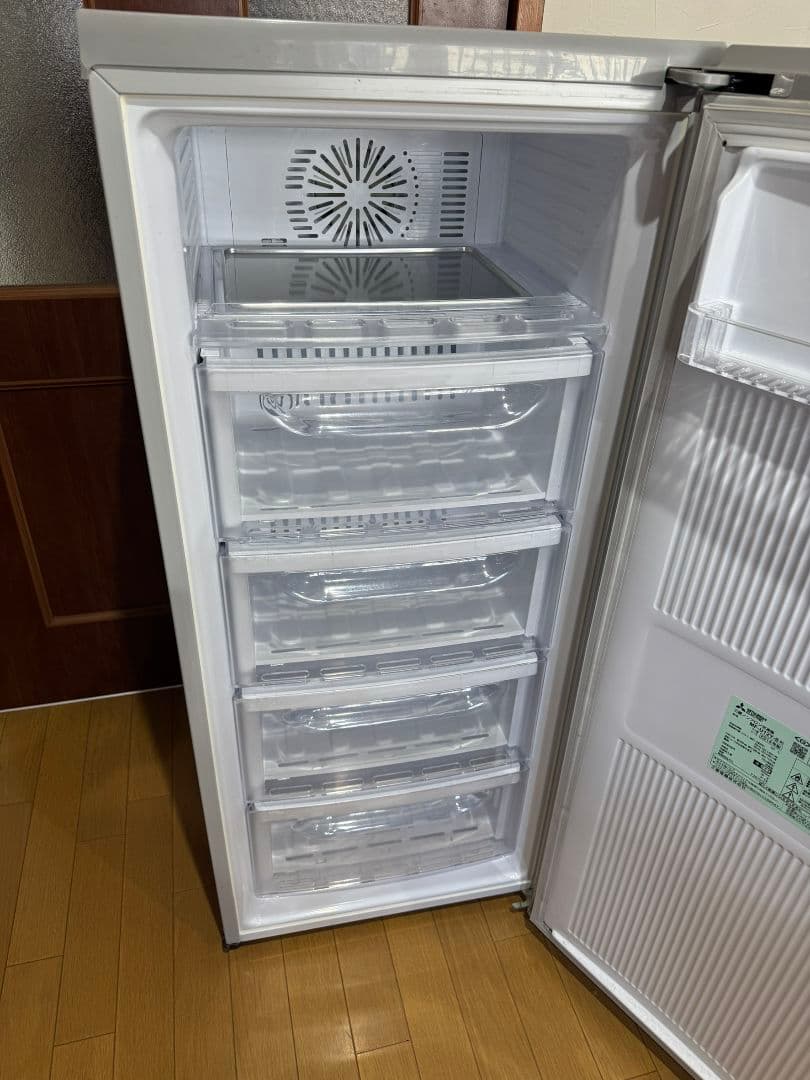 三菱 5段式冷凍庫 シルバー