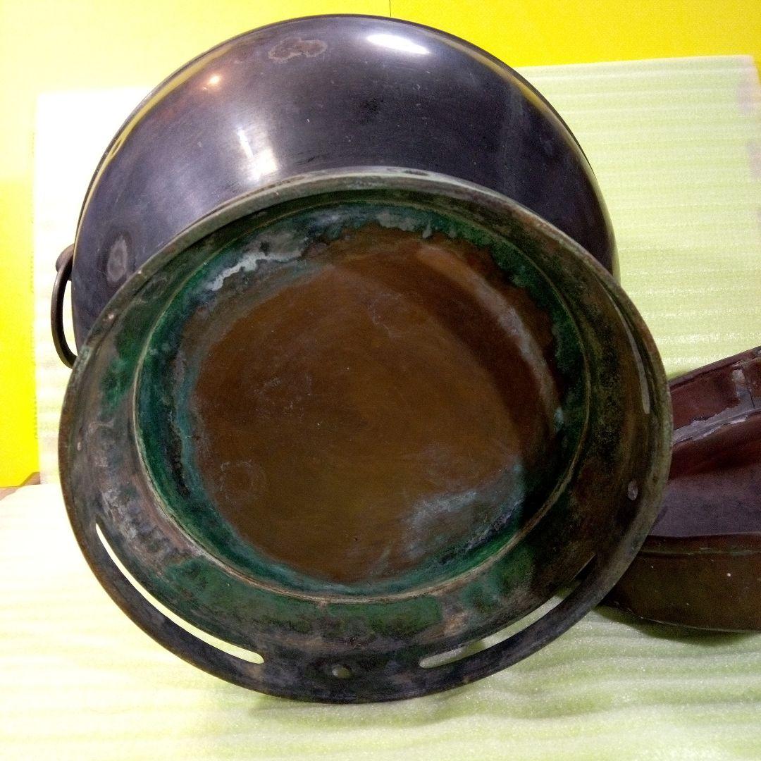 火鉢　手火鉢　蓋あり　フタ　レトロ　古民具　古道具　美術火鉢　インテリア