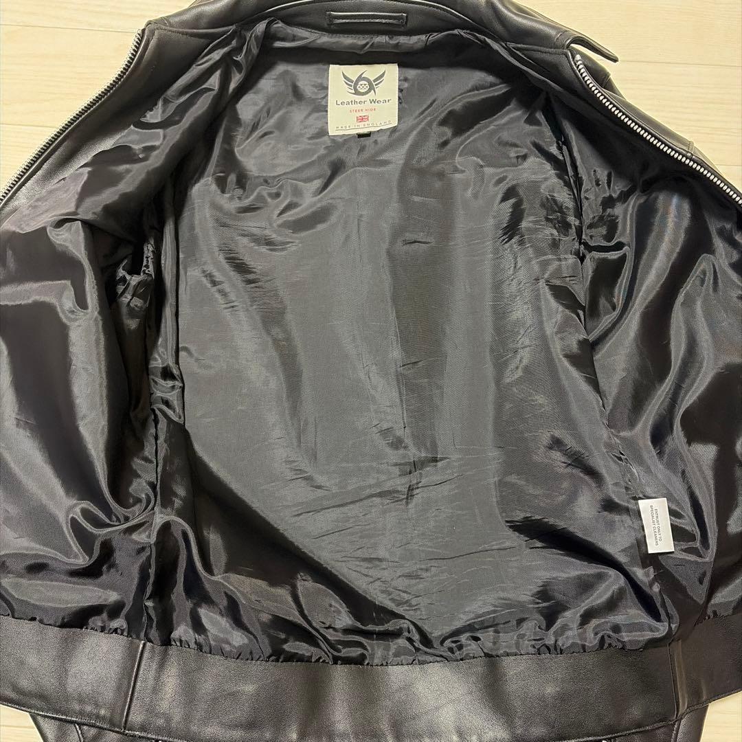 666 シングル ライダースジャケット ブラック 36サイズ