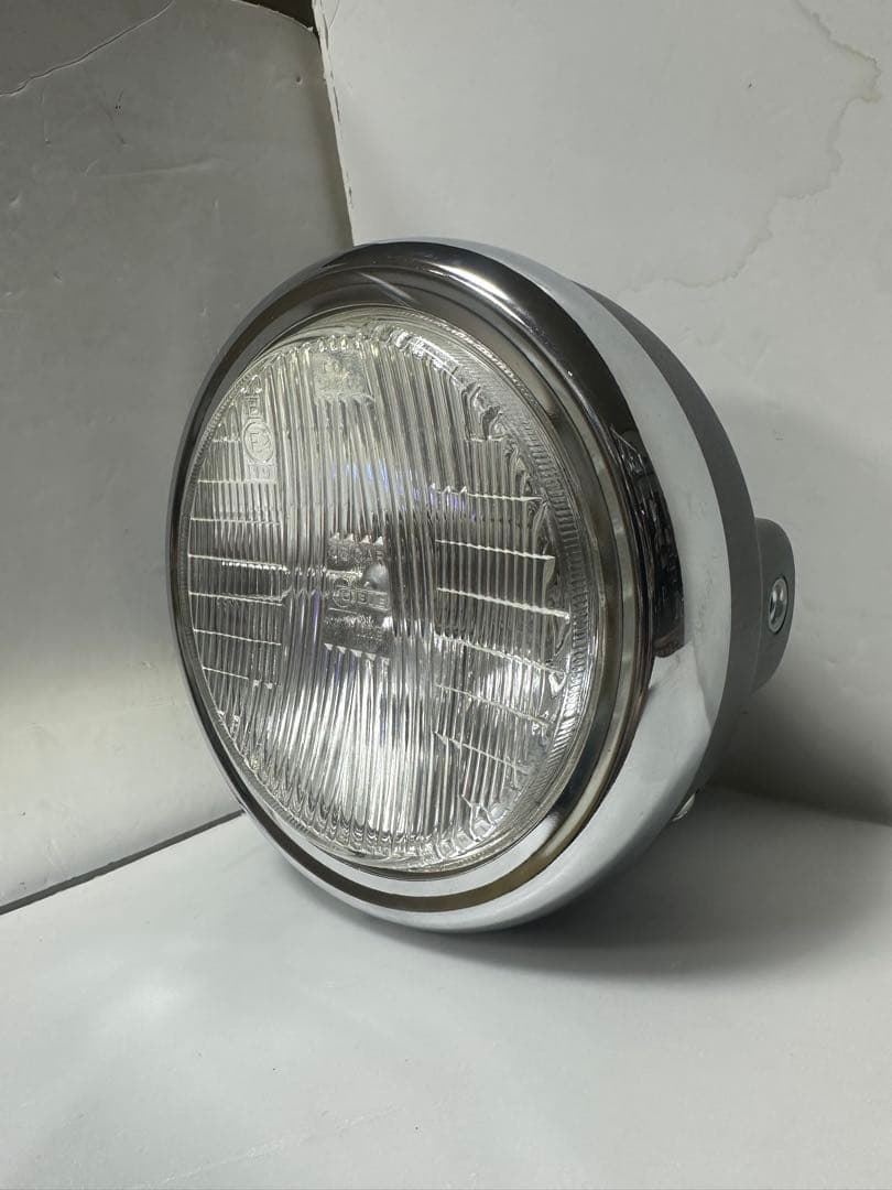 当時物シビエスーパーオスカー凹みレンズ付ヘッドライトASSYCIBIEマーシャル