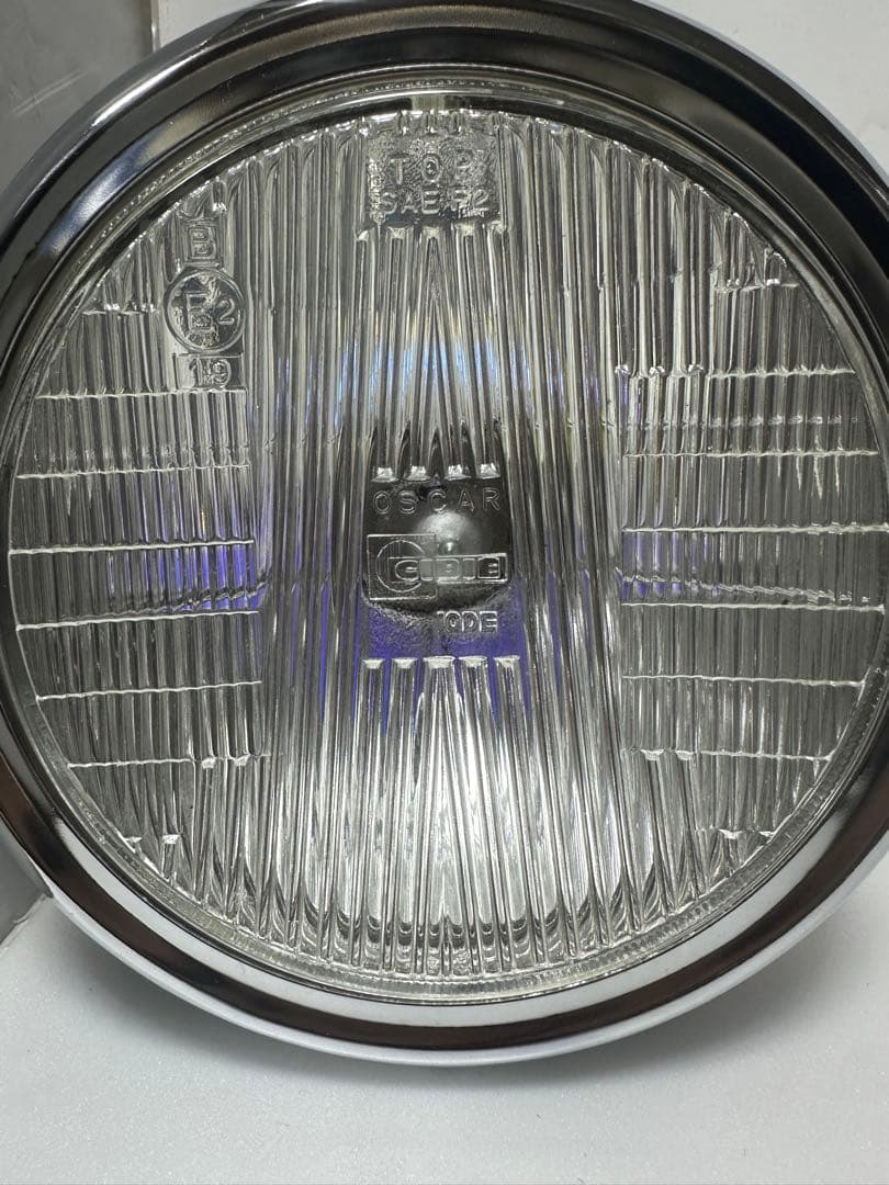 当時物シビエスーパーオスカー凹みレンズ付ヘッドライトASSYCIBIEマーシャル