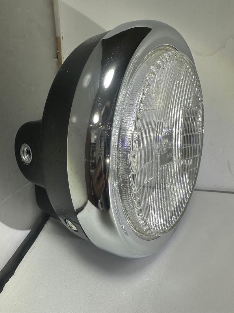 当時物シビエスーパーオスカー凹みレンズ付ヘッドライトASSYCIBIEマーシャル