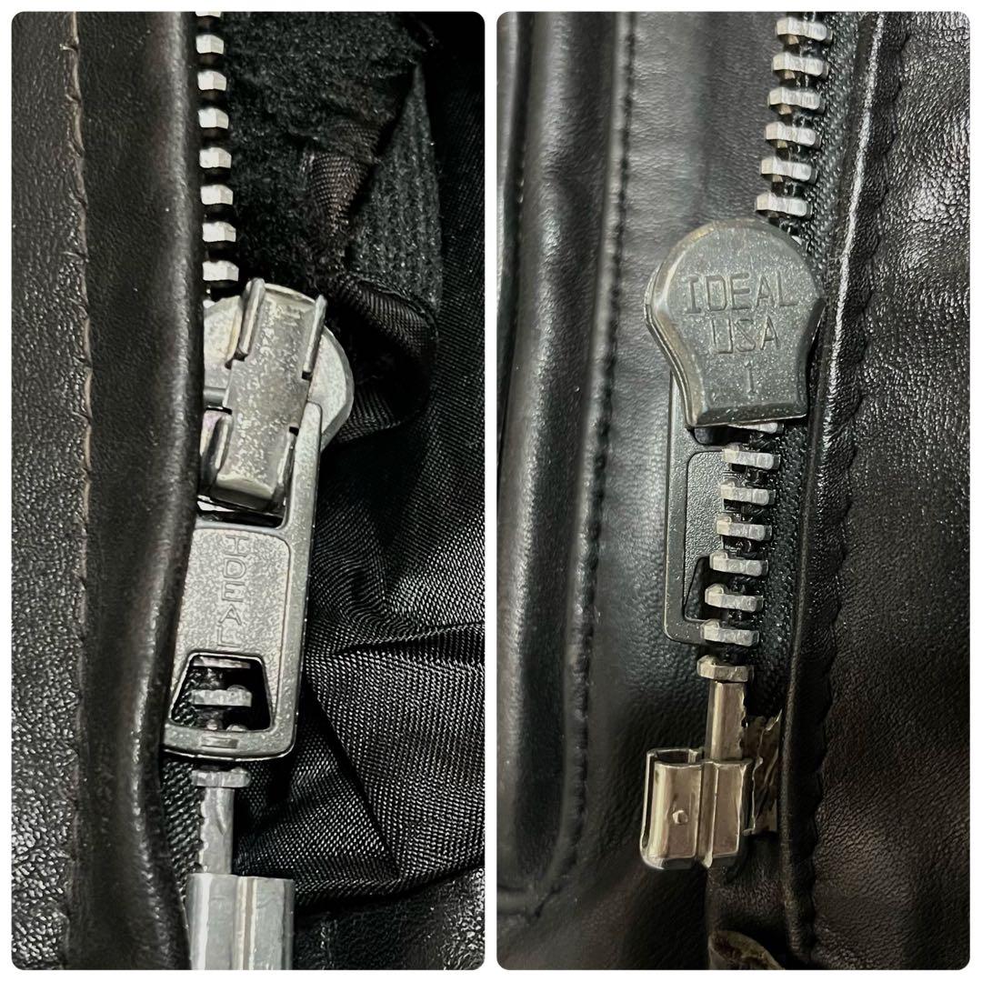 美品 schott 642 レザージャケット シングルライダース 牛革 40 黒