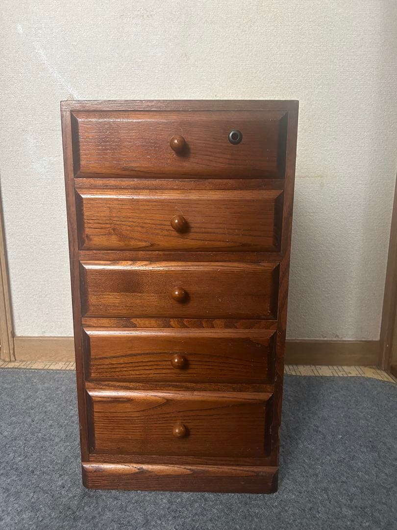 和物タンス 木製 小引き出し 5段 レトロ 古家具