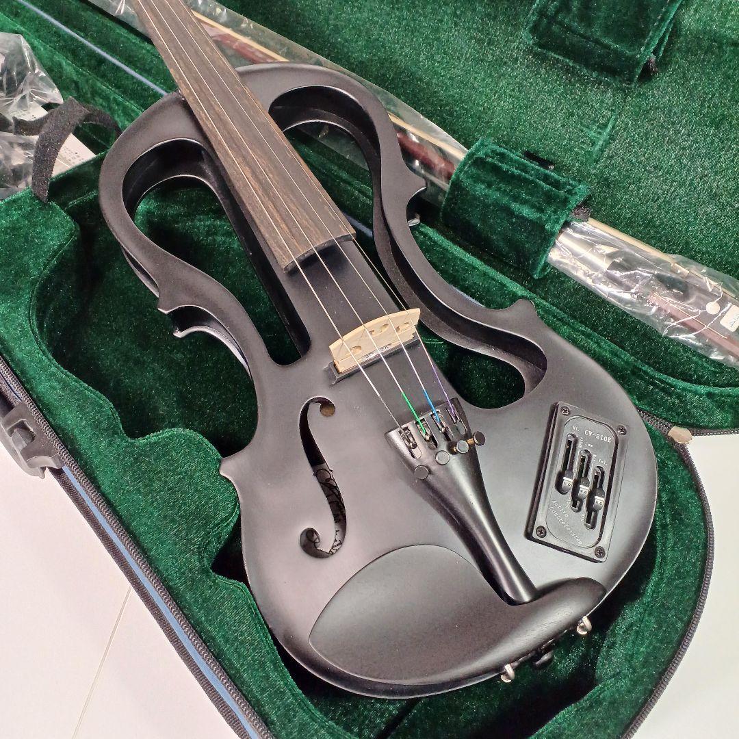 美品☆hallstatt ハルシュタット CV-210E エレキバイオリン 黒