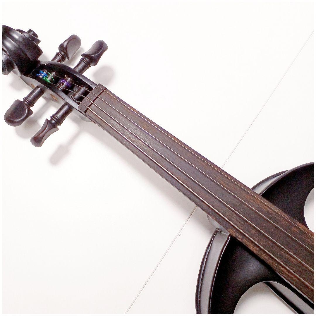 美品☆hallstatt ハルシュタット CV-210E エレキバイオリン 黒