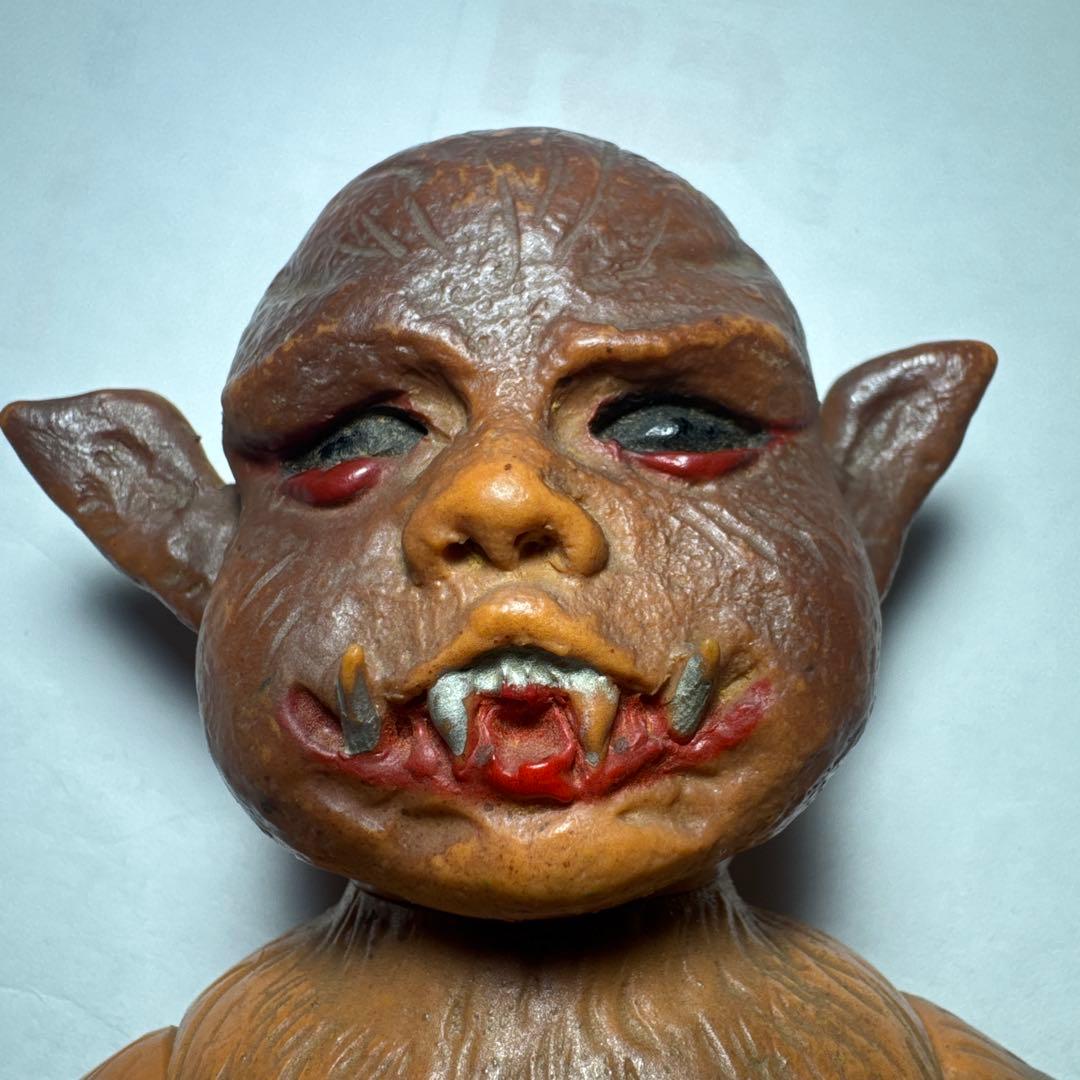 当時物　仮面ライダー旧バンダイコウモリ男ソフビ